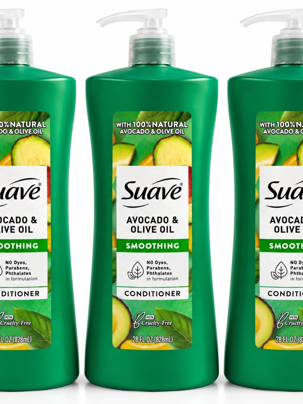 Suave Avocado & Olive Oil Smoothing Conditioner 28oz Lot of 3 NEW
